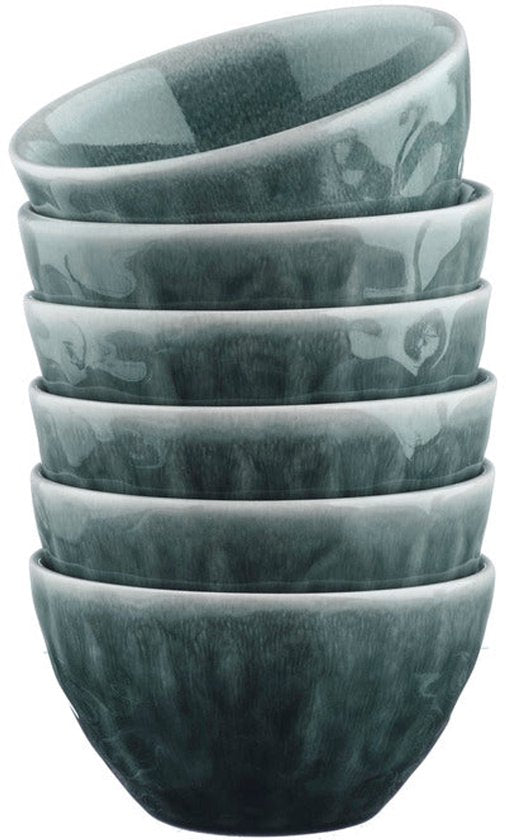 Kom MOON Ø11,5cm - 6 stuks - Petroleum