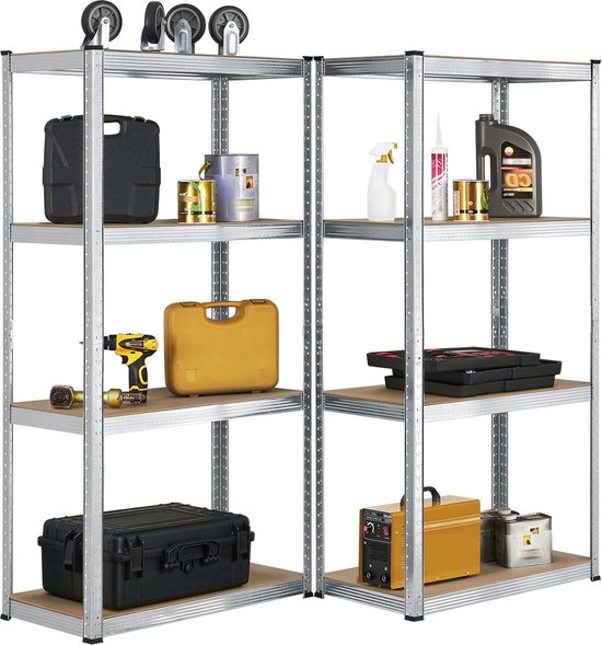 2 stuks Magazijnstelling / Opbergrek - Easy - 160 x 80 x 40 cm