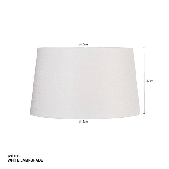 Steinhauer - Lampenkap - Rond 45 cm - Chintz - Wit - Voor hanglamp