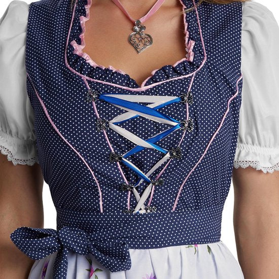 Dressforfun Mini-Dirndl Garching model 2 XXL - verkleedkleding kostuum halloween verkleden feestkleding carnavalskleding carnaval feestkledij partykleding - 304669