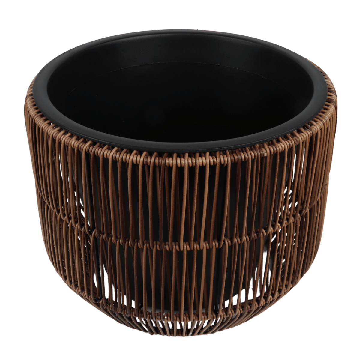 Mica Decorations Pot Peta Rond - Donkerbruin - 20x22 cm