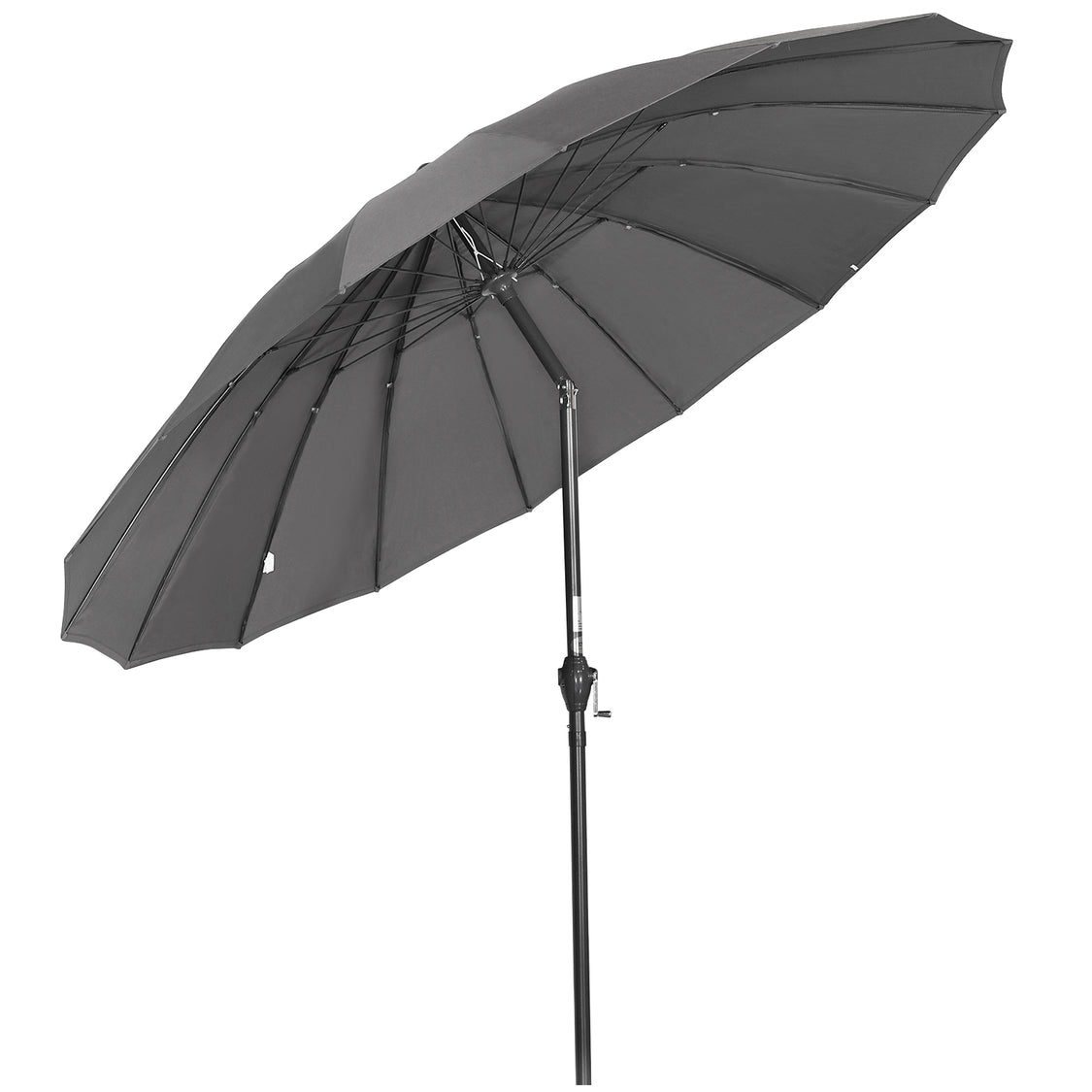 Angel Living Parasol Rond - Ø270cm - Stevig - Kantelbaar - Grijs