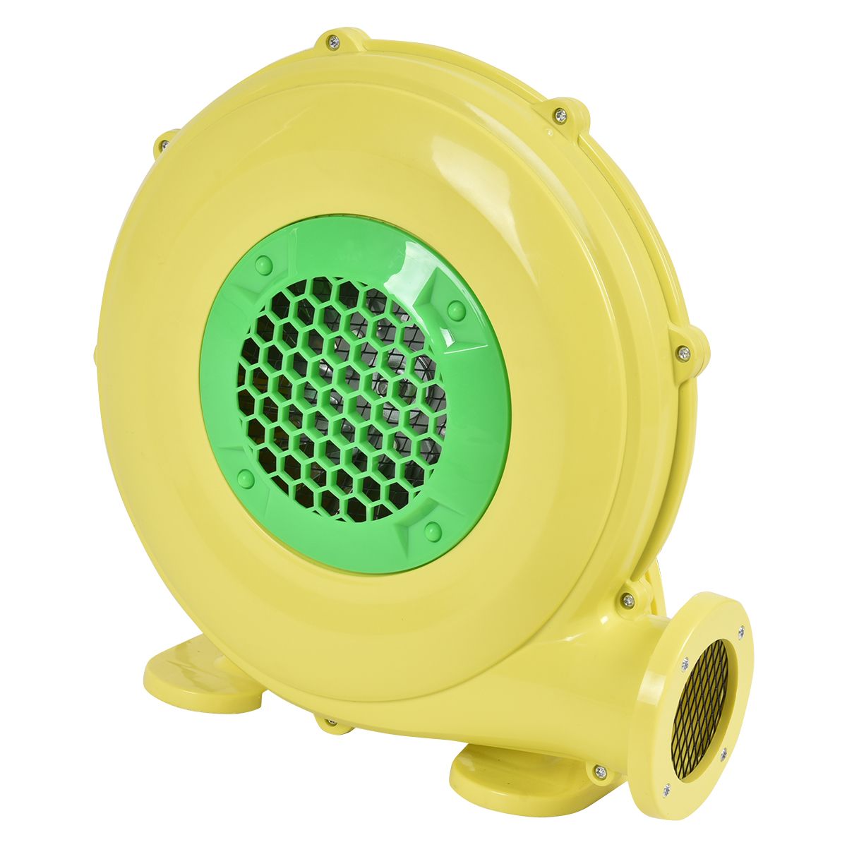 Elektrische Luchtblazer 450 W - Draagbare Ventilator voor Springkasteel en Opblaasbare Modellen - Met Handvat - 220‑240V - Geel