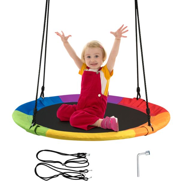 Coast Schommel - Tot 150Kg - φ100cm - Oxford Stof - Tot 180cm Hoog - Veelkleurig