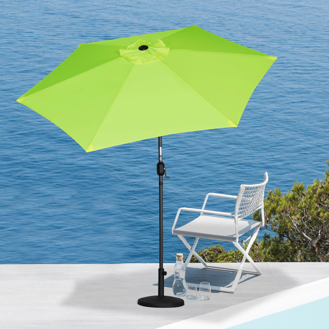 Angel Living Parasol - Ø270cm - Kantelbaar - Appelgroen