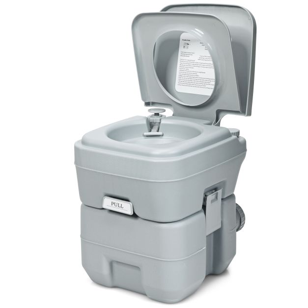 Coast Draagbaar Toilet – 20L – Afneembare Afvaltank – 42 x 36 x 43 cm
