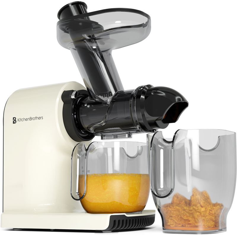 Kitchenbrothers Slowjuicer Compact - 45 mm - 750 ml - Champagne