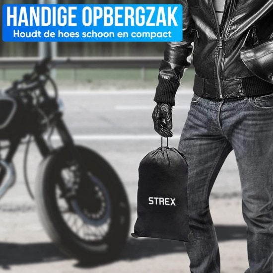 Strex Fietshoes Universeel voor alle Fietsen - Waterdicht Ultra Sterk Oxford - Fiets Hoes voor 1/2 Fietsen - Incl. Opbergzak
