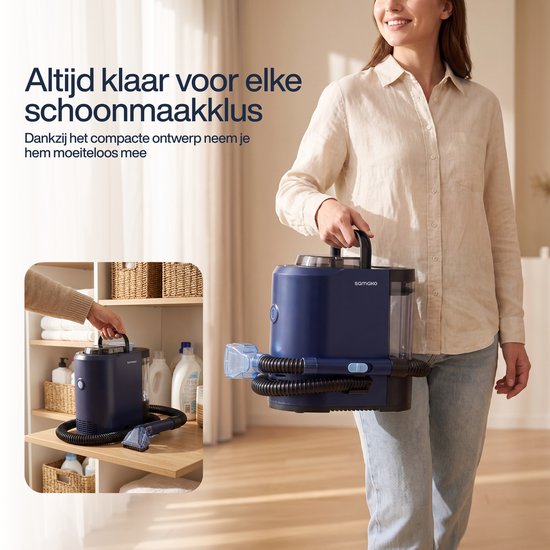 Samako Tapijtreiniger Mini – Vlekkenreiniger Bank & Tapijt – Bankreiniger – Meubelreiniger – Bekledingsreiniger - Lichtgewicht