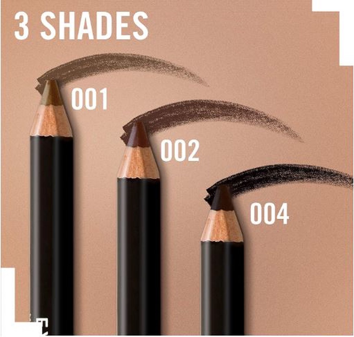 Rimmel London Professional Wenkbrauwpotlood - 001 Dark Brown - 1 g - Met Kammetje - Veegvast