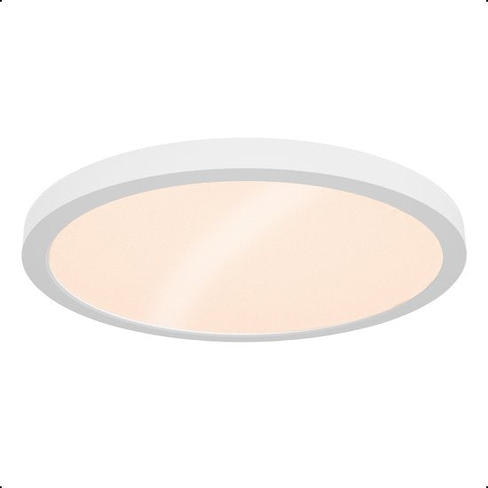Goliving Plafondlamp – Plafonniere – Led – Extra Dun – Warm Wit Licht – Slaapkamer – Badkamer – Woonkamer – Ø 23cm – Wit