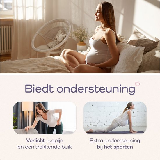 Qwali Zwangerschap buikband en bekkenband voor Postpartum - Zwangerschapskleding - Zwart