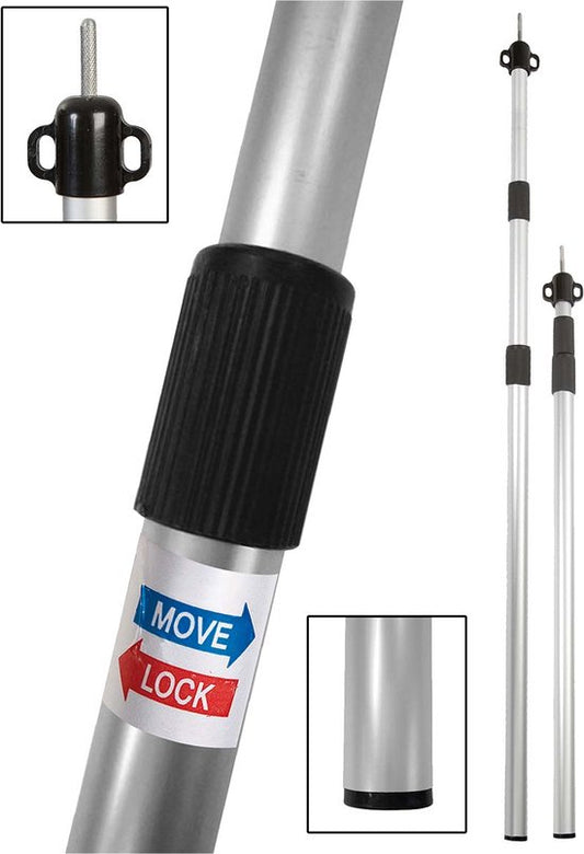 Bo-Camp Spanstok luifel - Telescopisch - 3-delig - 102-260 cm