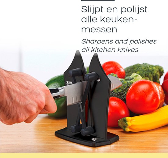 Bavarian Edge Diamond Edition - messenslijper - messenslijper deluxe - pro editie met ingebouwde diamantdeeltjes - maakt alle messen weer scherp