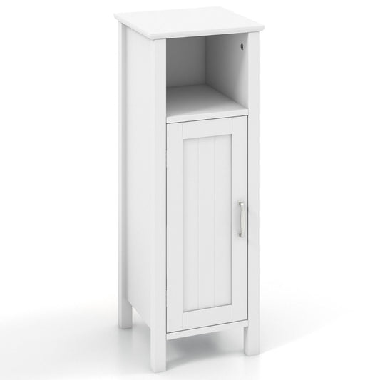 Coast Vloerkast met Deur en Verstelbare Plank – Wit – 30 x 30 x 80 cm – Multifunctionele Opbergkast voor Slaapkamer, Keuken, Badkamer en Woonkamer