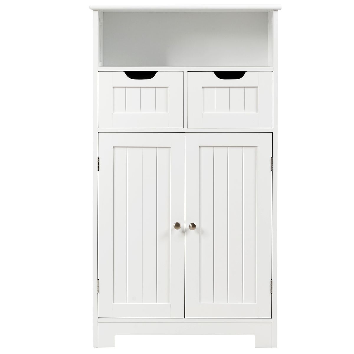 Coast Badkamerkast - met open plank - 2 deuren en 2 verstelbare lades - wit