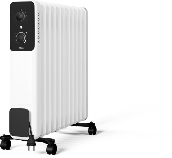Tristar KA-5381 Oliegevulde Radiator – Elektrische Verwarming 2500W – Geruisloos – Met Thermostaat – Verplaatsbaar – Veilig – 3 Warmtestanden – Mobiele Kachel