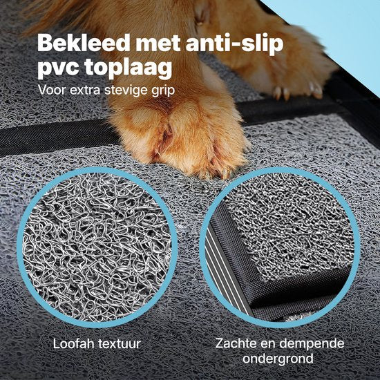 Jake en Jacky Hondenloopplank voor Auto - Opvouwbare Hondentrap - Antislip Loopplank voor Grote Honden - Inklapbaar - Reflecterend - 180x55 cm - Gewicht tot 70 kg