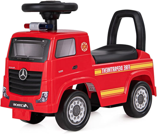 SOARS Mercedes-Benz Loopauto - Brandweerauto - Licht en Geluid - Rood