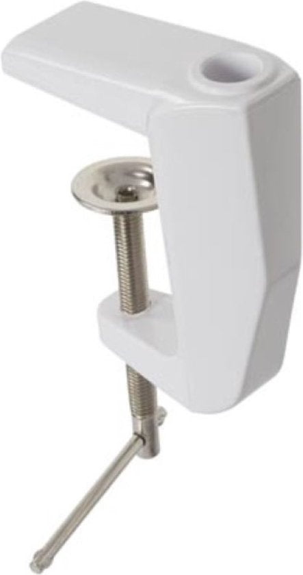 Velleman Loeplamp met klem, zwenkarm, aan/uit-schakelaar, spaarlamp (22 W), vergroting 2.25x, voor kinderen, volwassenen, senioren, lezen, diamond painting, hobby, werken, wit