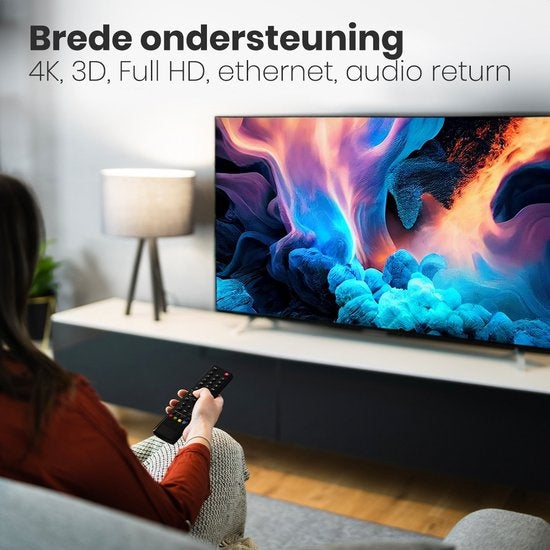 Auronic HDMI Kabel - 1.5M - 18Gbps - HDMI 2.0 - Hoge Snelheid en Resolutie - 4K (60 Hz) - Zwart