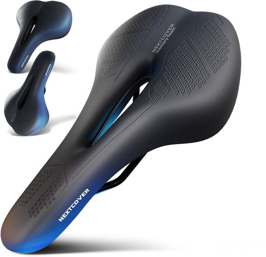 NEXTCOVER® Fietszadel MountainBike met Memory Foam 3.0 - Het origineel - Ergonomisch Fietszadel Dames of Fietszadel Heren met Memory Foam 3.0 voor maximaal Rijcomfort - Fiets Zadel comfortabel zacht