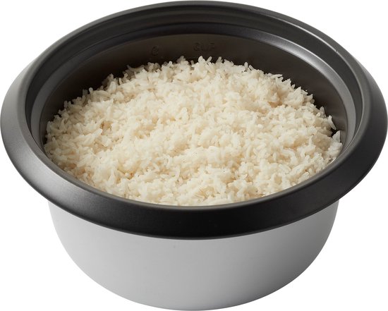 Tomado TRC1001B - Rijstkoker - 5 porties - Inhoud 1 liter - Warmhoudfunctie - Anti aanbaklaag - PFAS vrij - Zwart
