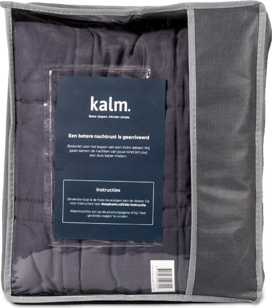 Kalm Verzwaringsdeken 8 KG - Biologisch Katoen - Weighted blanket - Verzwaarde Deken - Anti Stress