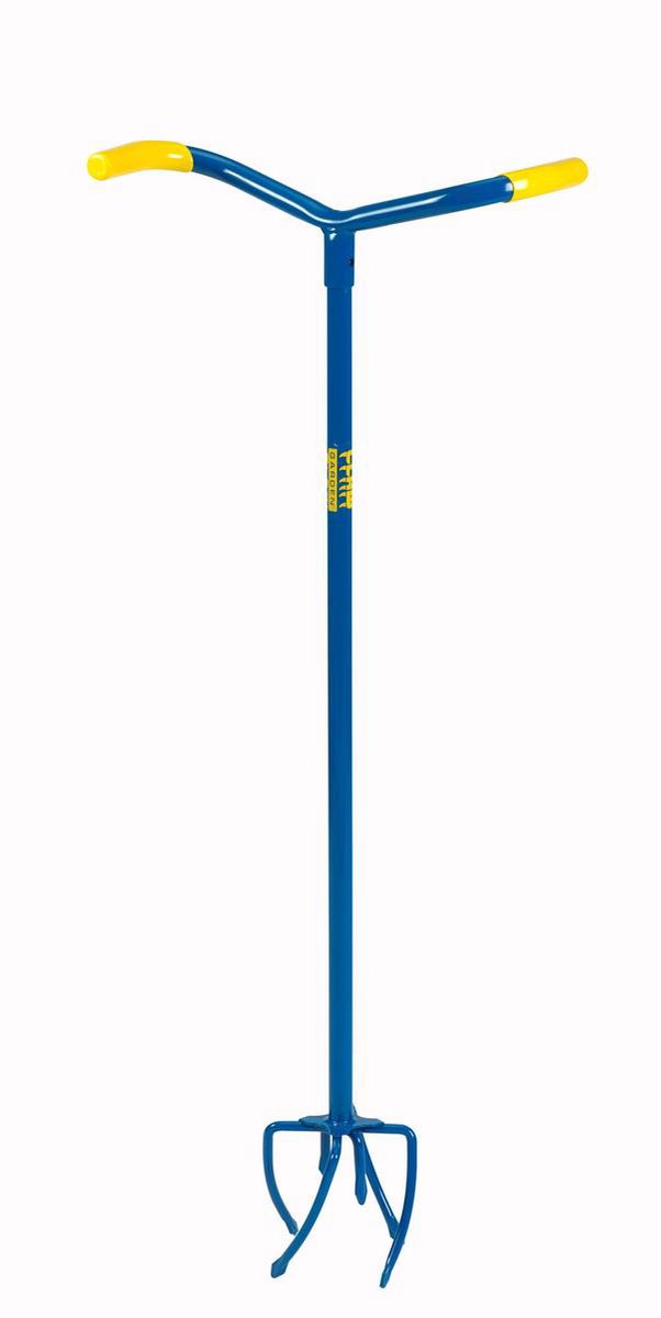 Gardenclaw Tuinklauw GC821-06 - Woelvork - 14,5 x 14,5 x 95,5 CM - Blauw/Geel