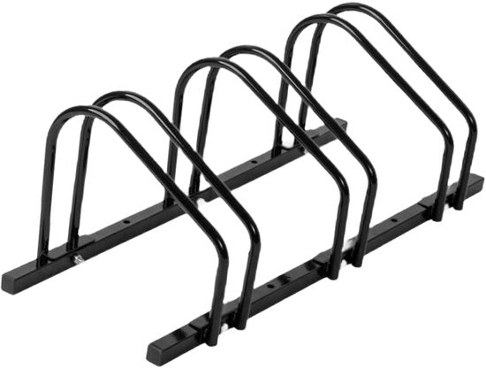 Ceruzo Fietsenrek voor 3 Fietsen – 101x33x26 cm – Voor E-bike & MTB – Vloer- en Muurmontage – Zwart