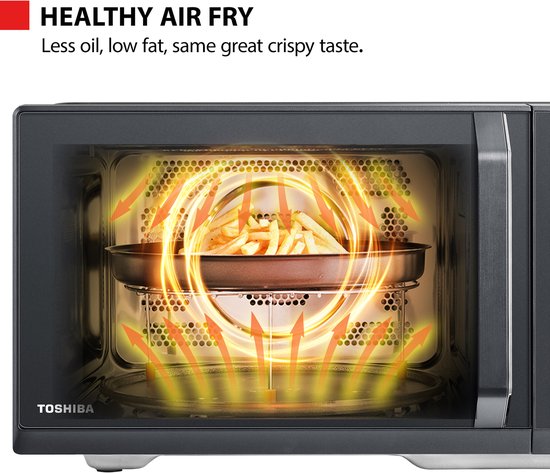 Toshiba MW3-SAC26SF(BK) - Met Air Fry functie - Smart Compatible - 26 Liter - Vrijstaand