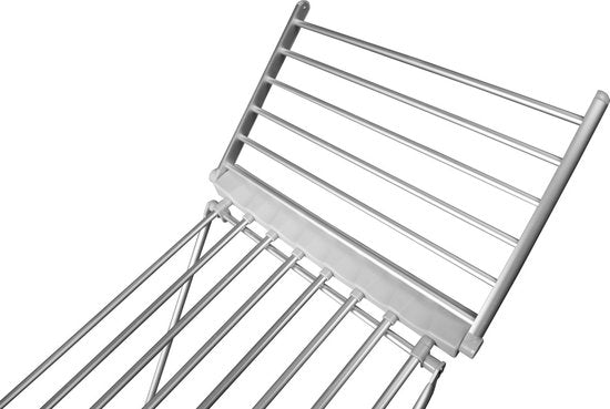 Vlectro Elektrisch droogrek - Opvouwbaar & Verwarmd – 147x54x94 cm – 220V – 230W –Wit/Zilver