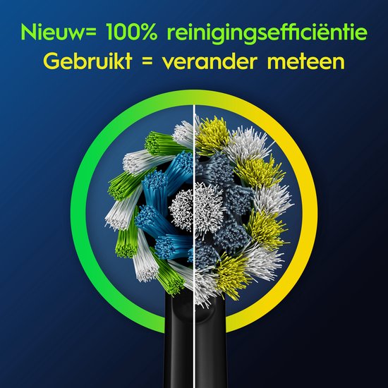 Oral B - 10x Opzetborstels - Cross Action Black