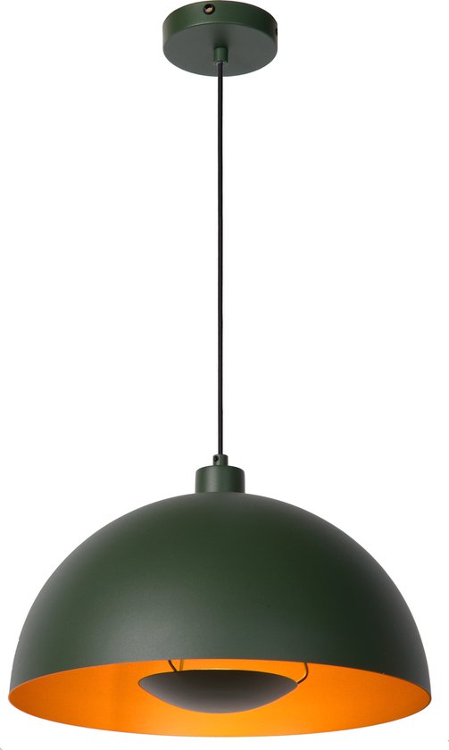 Lucide SIEMON - Hanglamp - Ø 40 cm - 1xE27 - Groen