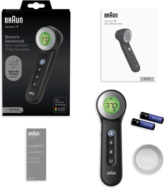 Braun BNT400B Age Precision Touch/No Touch Koortsthermometer Antraciet
