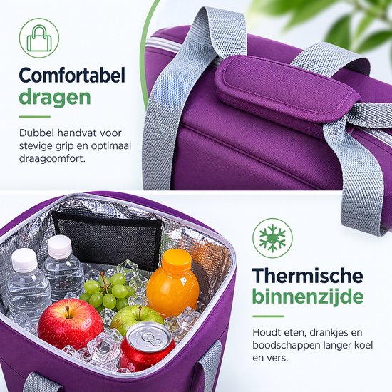 Playmarket Koeltas - 22,3 Liter - Dieppaars