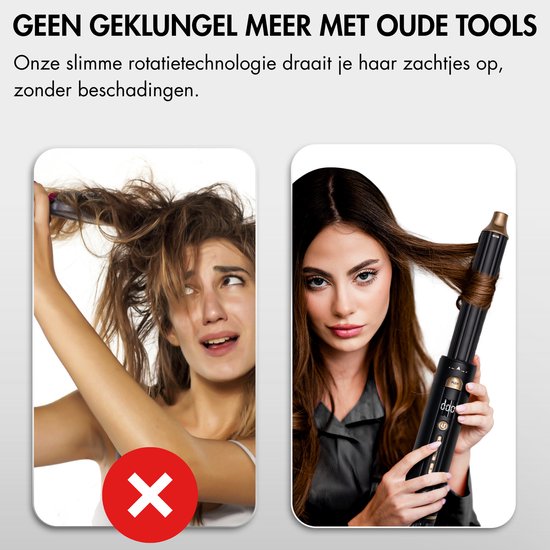Sansbeauté® 4-in-1 Airstyler - Multistyler - Föhnborstel Kort Haar - Haarkruller - Haarstyler - Haardroger - Warmteborstel - Krulborstel - Krultang - Haarstijler - Hairwrap - Stijlborstel - 5 in 1 Hairstyler