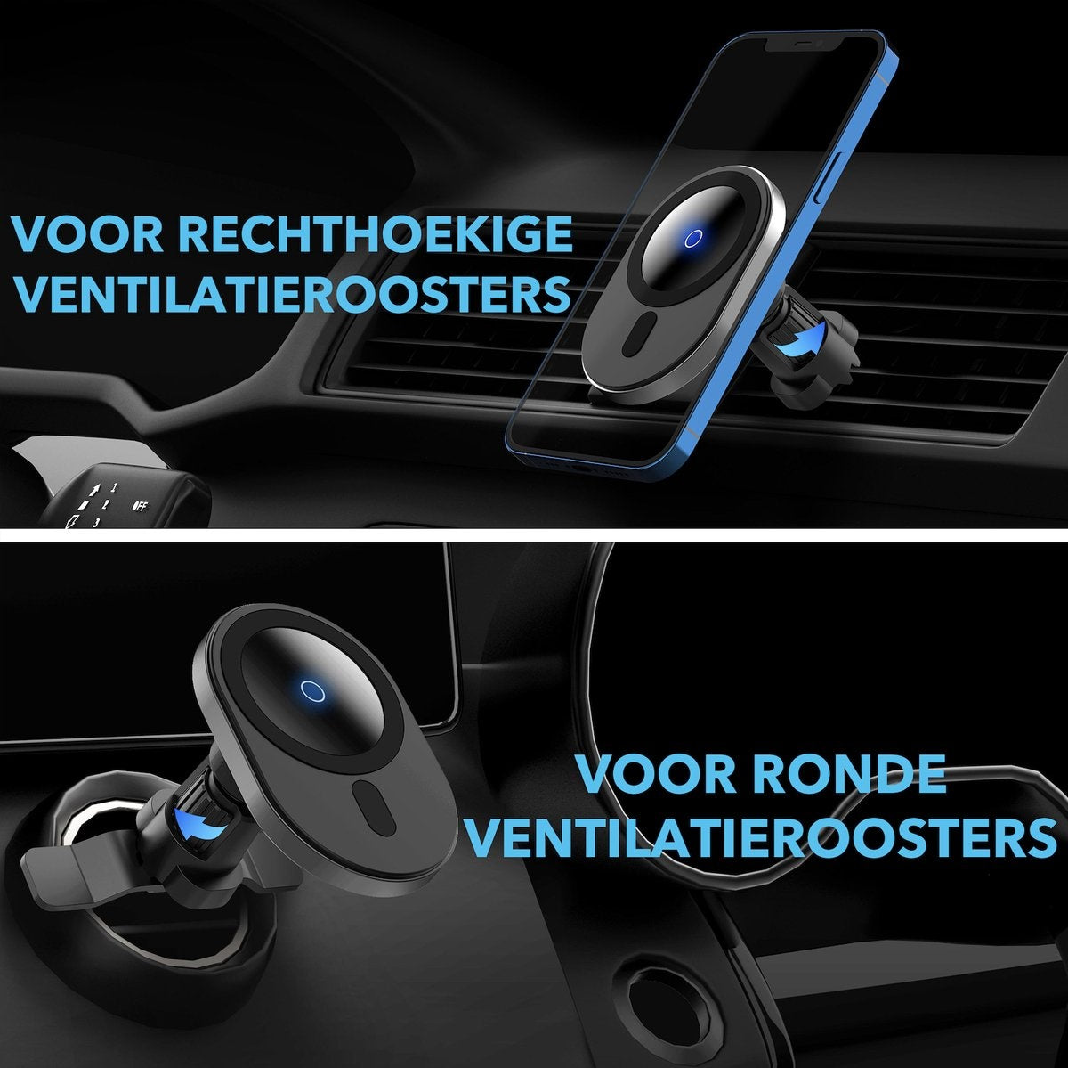 MagSafe Autohouder – Magnetische Telefoonhouder voor Auto – Universeel en Stevig