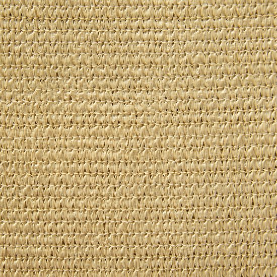 tectake® Rechthoekig Schaduwdoek Sunny - 4 x 6 m - Extra Stevig 185 g/m² HDPE Zonwering Doek - 50+ UV Bescherming - Weerbestendig en Scheurbestendig - Zonnescherm voor Tuin, Balkon, Terras - Zonnedoek inclusief Montagemateriaal - Zandkleur