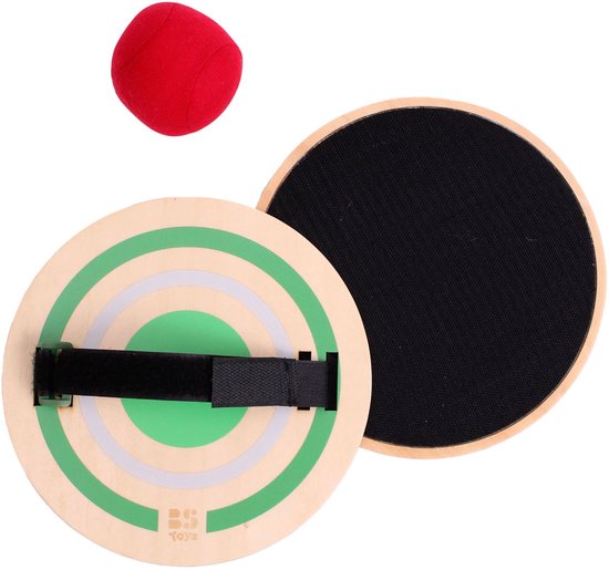 BS Toys Vang spel - Houten speelgoed - Sport - Vang Werpspel met klittenband
