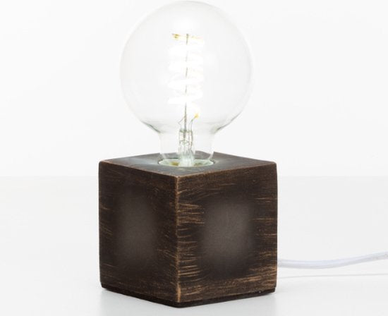 Vellight Lampvoet - E27 - Cement - 240V & 60W - 90 x 90 x 90 mm - Grijs