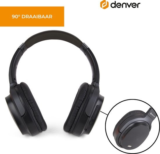 Denver Bluetooth Koptelefoon - Active Noise Canceling - Draadloos - Handsfree Bellen - BTN210