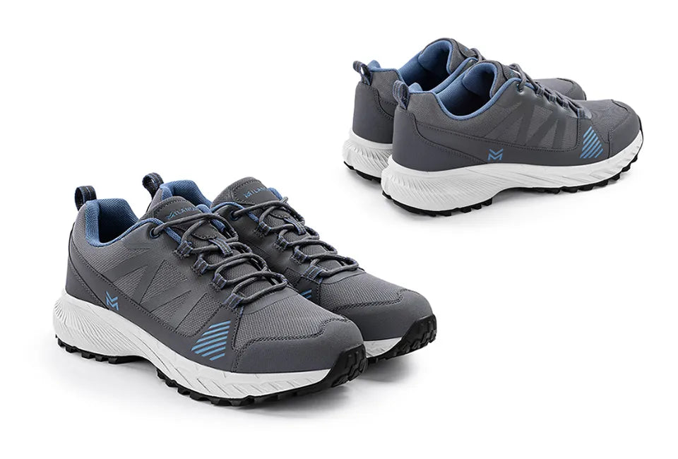 Milanoro Wandelschoenen Maat 42 - Softshell - Gripzool - Grijs/Blauw