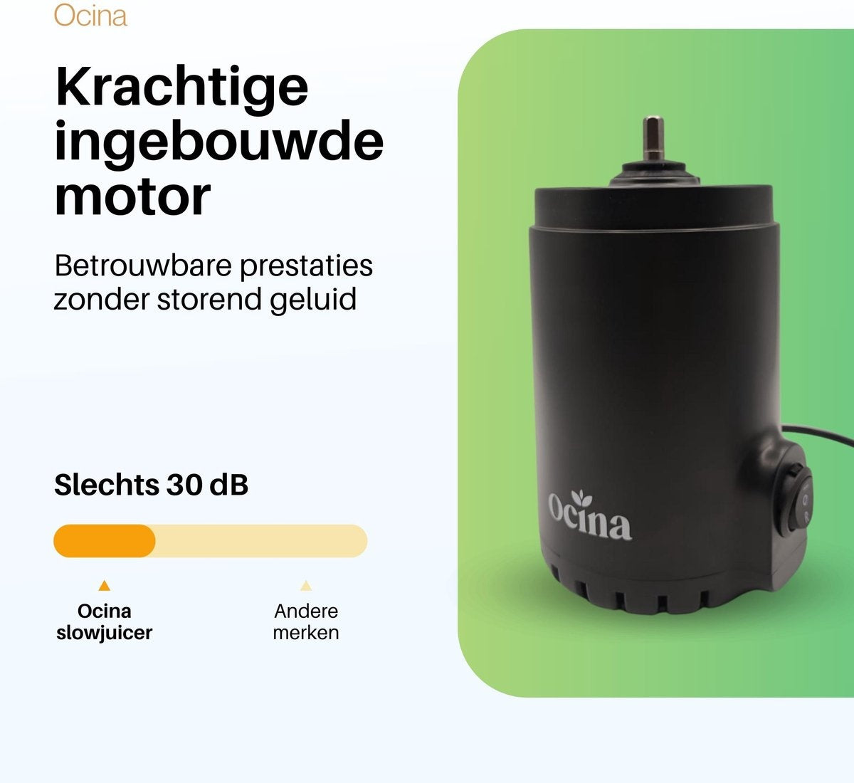 Ocina Mini Slowjuicer - Sapcentrifuge - Juicers - Zwart