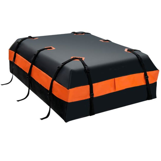Costway Dakdrager – Waterdicht & Incl. Antislipmat – 560 liter – 132 x 100 x 43 cm – Zwart/Oranje