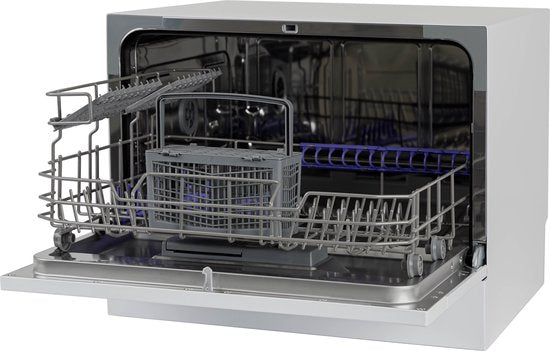 Tomado TDW5501W - Mini vaatwasser - Kleine vaatwasser - Vrijstaand - 6 couverts - 5 programma's - Energieklasse D - Wit