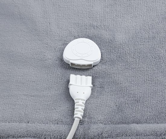 Tomado TEB1802G - Elektrische boven deken - omslagdeken - Superzachte fleece stof - 180 x 130 cm