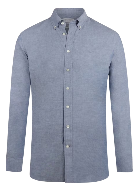 McGregor Stretch Oxford Overhemd Heren – Navy – Maat S – 2100 MM241.6001.01