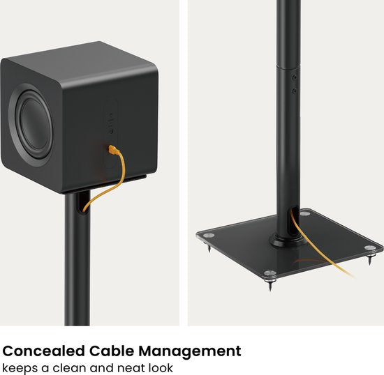 VDD Gaming Speaker Standaard - Universele Speaker Standaard - Vloerstandaard - Luidspreker Standaard - set van 2 stuks - 76.5 cm hoog - 25 kg belastbaar