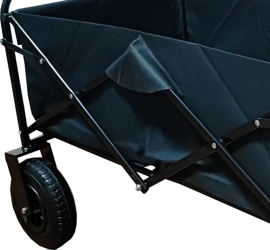 Bolderkar / Bolderwagen met Luchtbanden - Opvouwbaar - Zwart 100 kg
